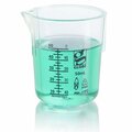 Globe Scientific 50mL Beaker, Diamond Essentials, Griffin Style, Low Form, Printed Graduations, PMP, 12PK 3652-50